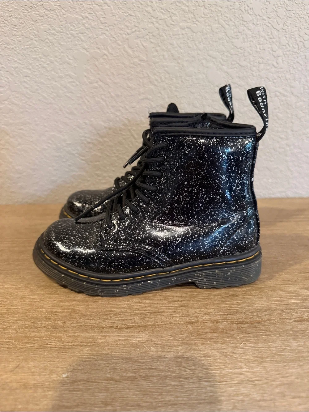Dr. Martens Junior/Toddler 1460 Glitter Lace-Up Boots